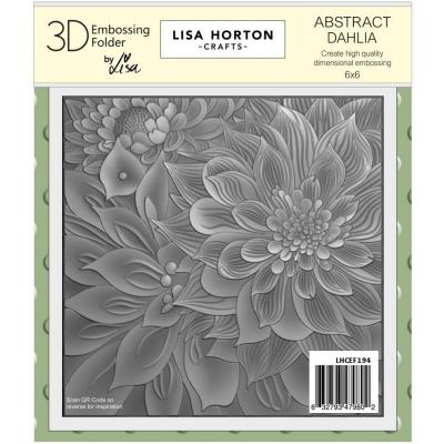 Lisa Horton Crafts 3D Embossing Folder - Abstract Dahlia